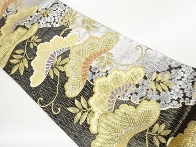 JAPANESE FUKURO OBI / WOVEN SAKURA